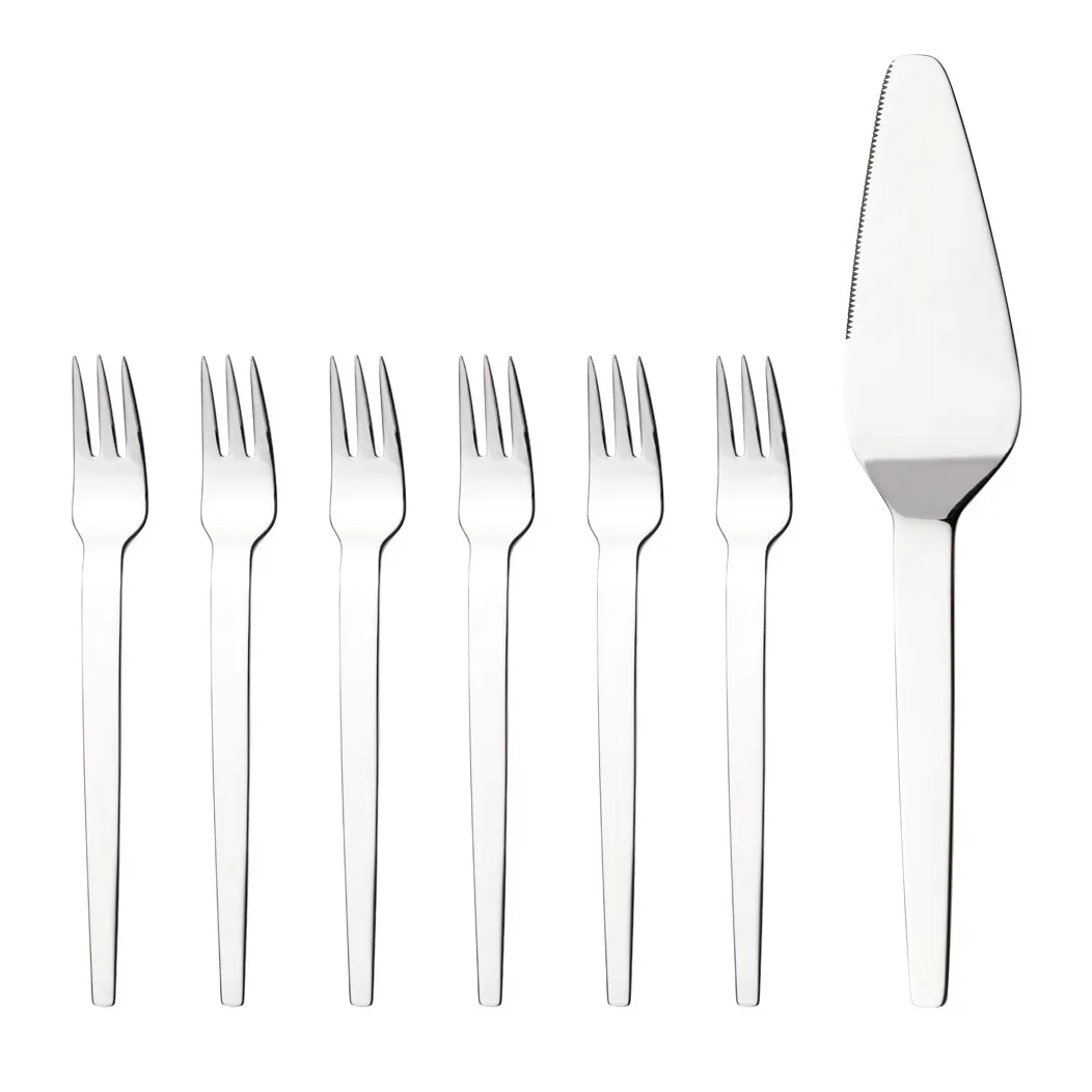 Tina taartset 7-delig, 7-delig Hardanger Bestikk