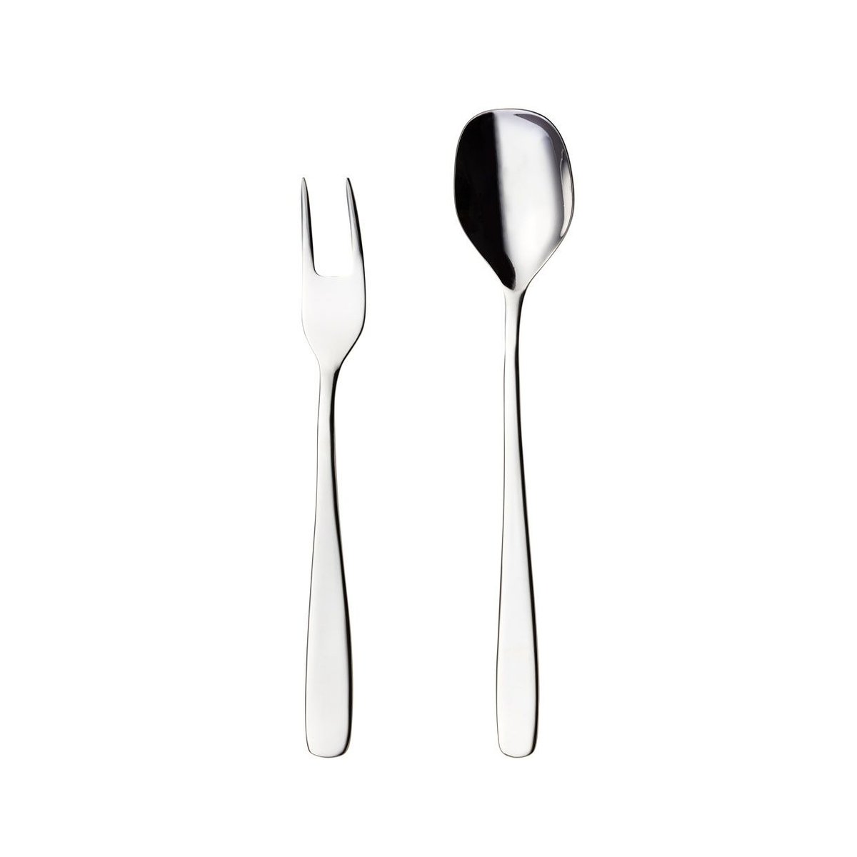 Hardanger Bestikk Tuva serveerset 2-delig 2-delig | Scandinavisch Interieur | Serveerbestek | Zilverkleurig