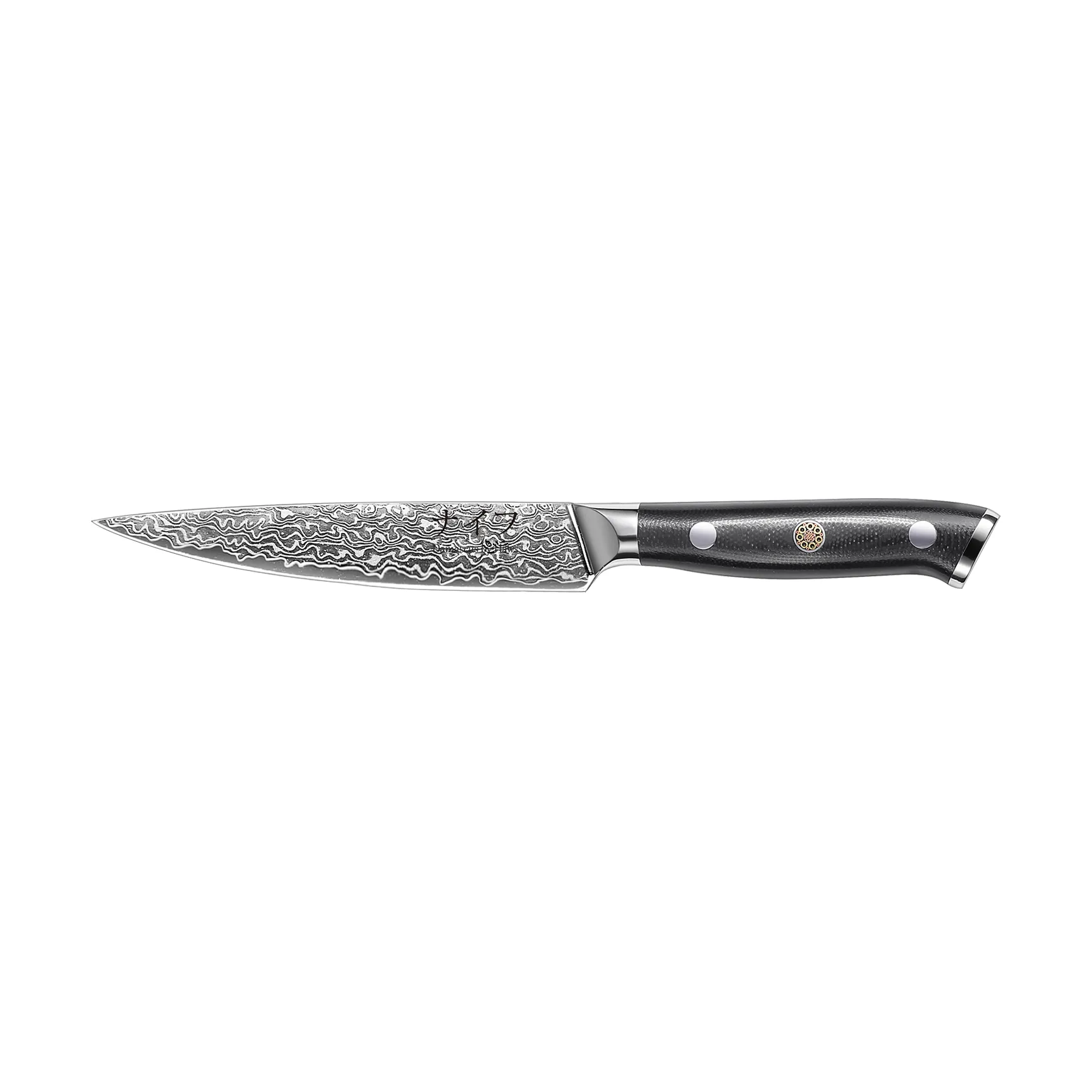 Damascus By Hâws universalmesser 23,6 cm, Zwart-roestvrij staal Hâws