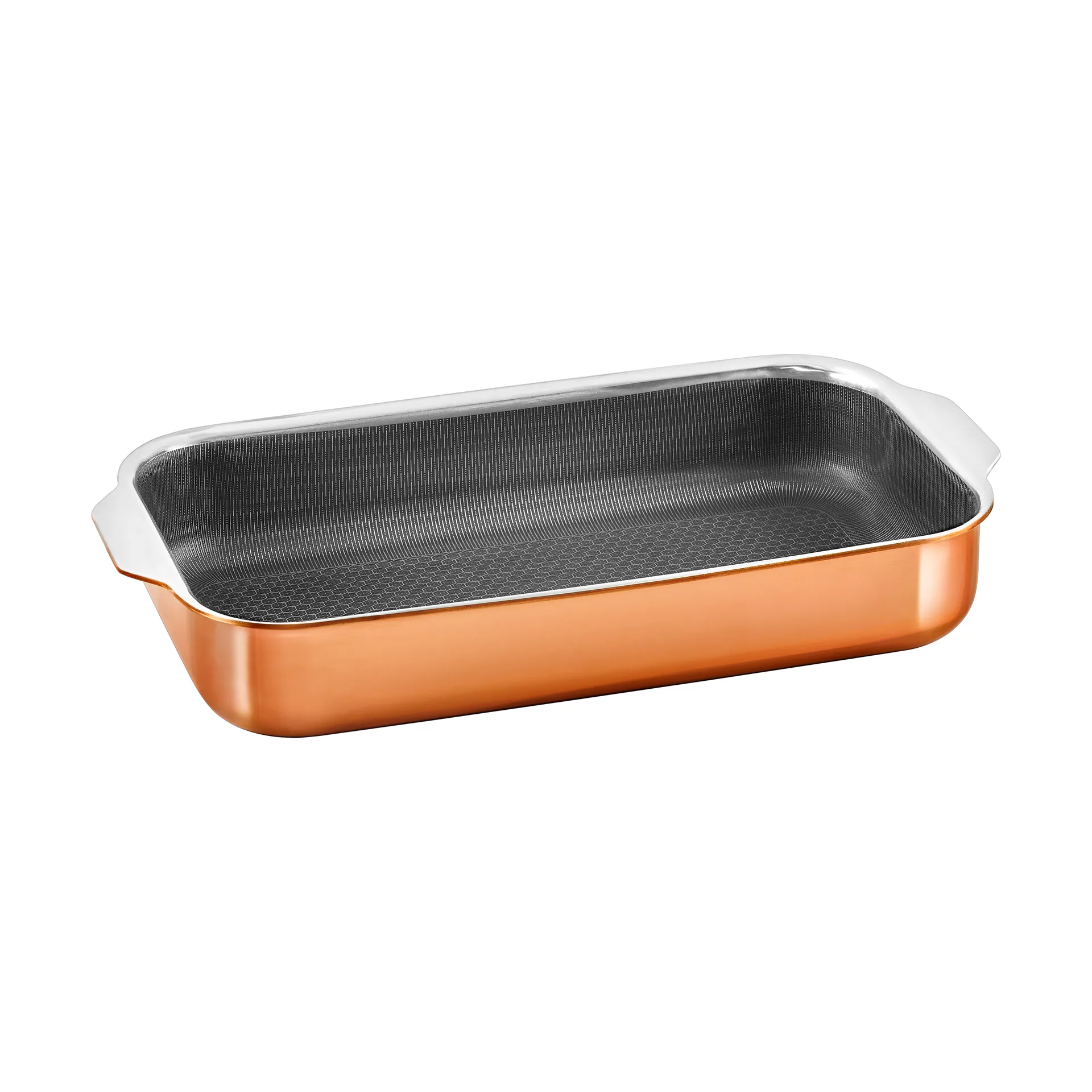 Hâws Santo braadslee ovenschaal hybrid coating roségoud, 30x16 cm Hâws