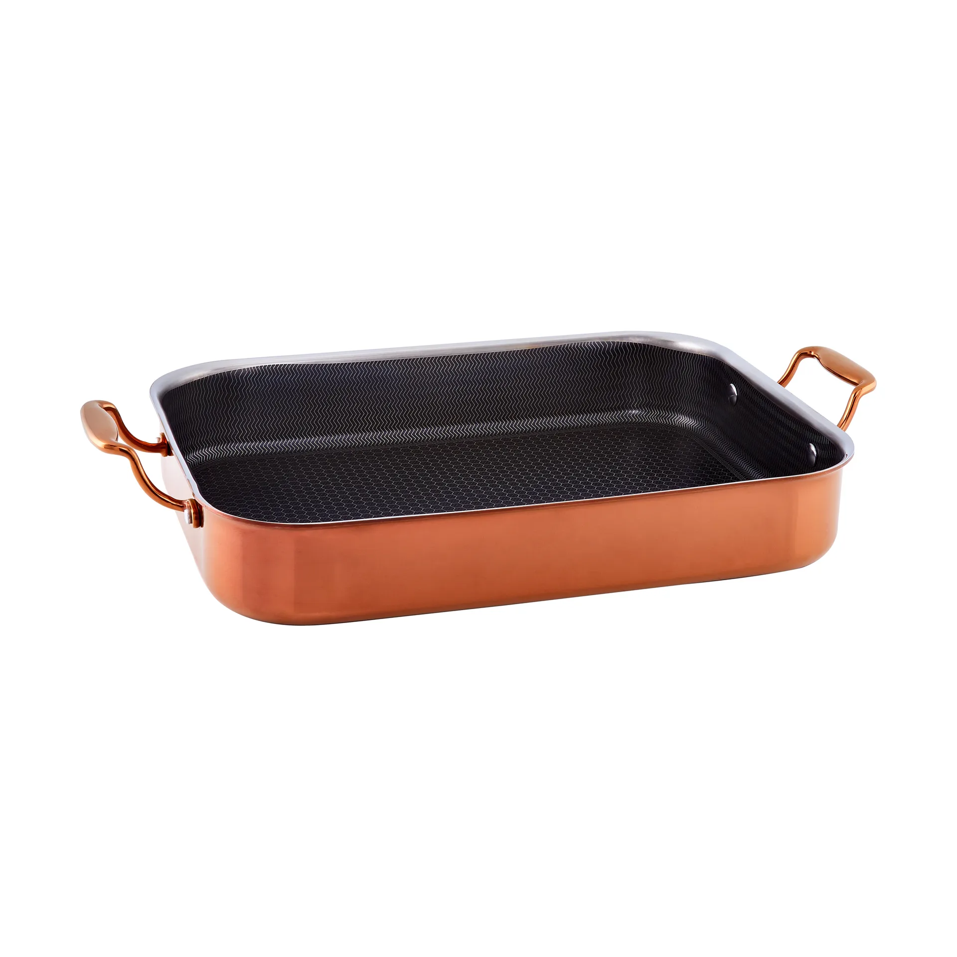 Hâws Santo braadslee ovenschaal hybrid coating roségoud, 31x25 cm Hâws