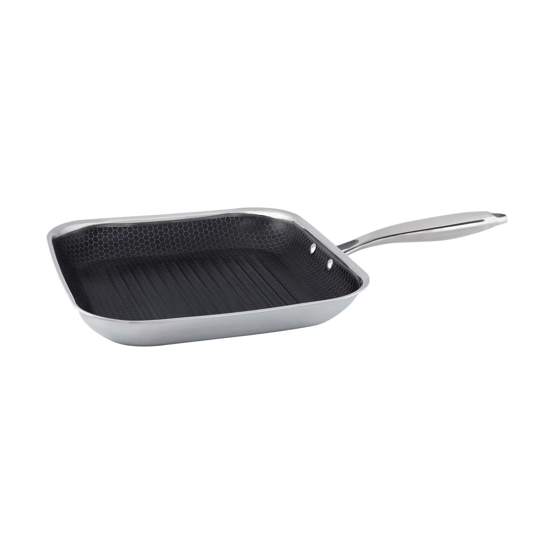 Hâws Santo grillpan hybrid coating 28 cm, Zilverkleurig Hâws