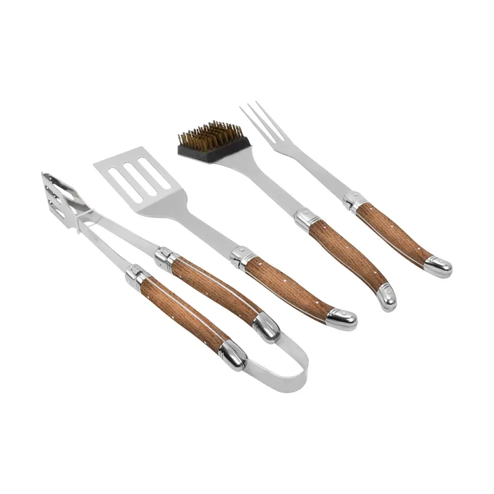 Laguiole By Hâws BBQ grillset 4-delig - Eiken - Hâws