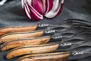 Laguiole By Hâws grillmes 6-pack - Olijf - Hâws