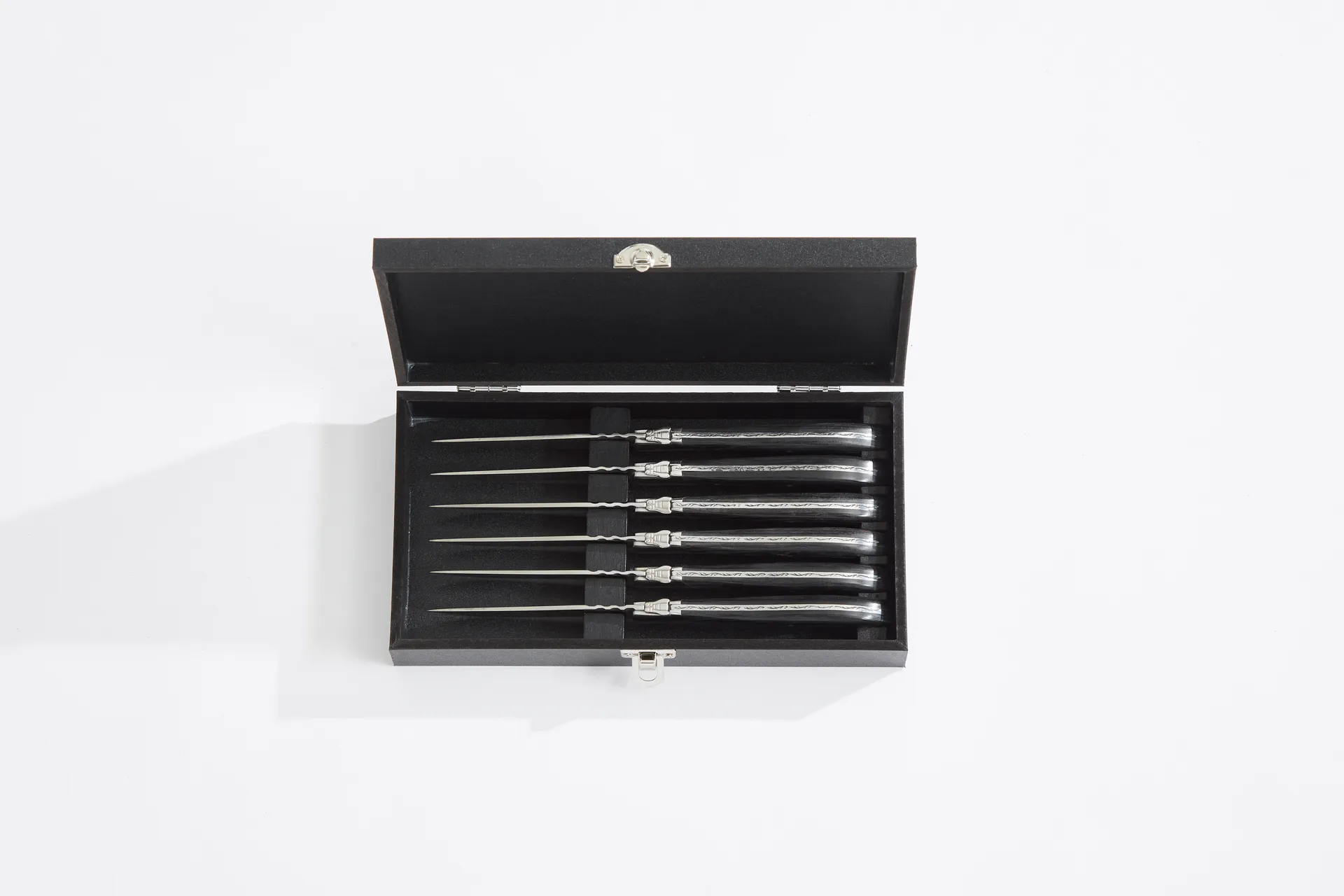 Laguiole By Hâws grillvork 6-pack, Black hout Hâws