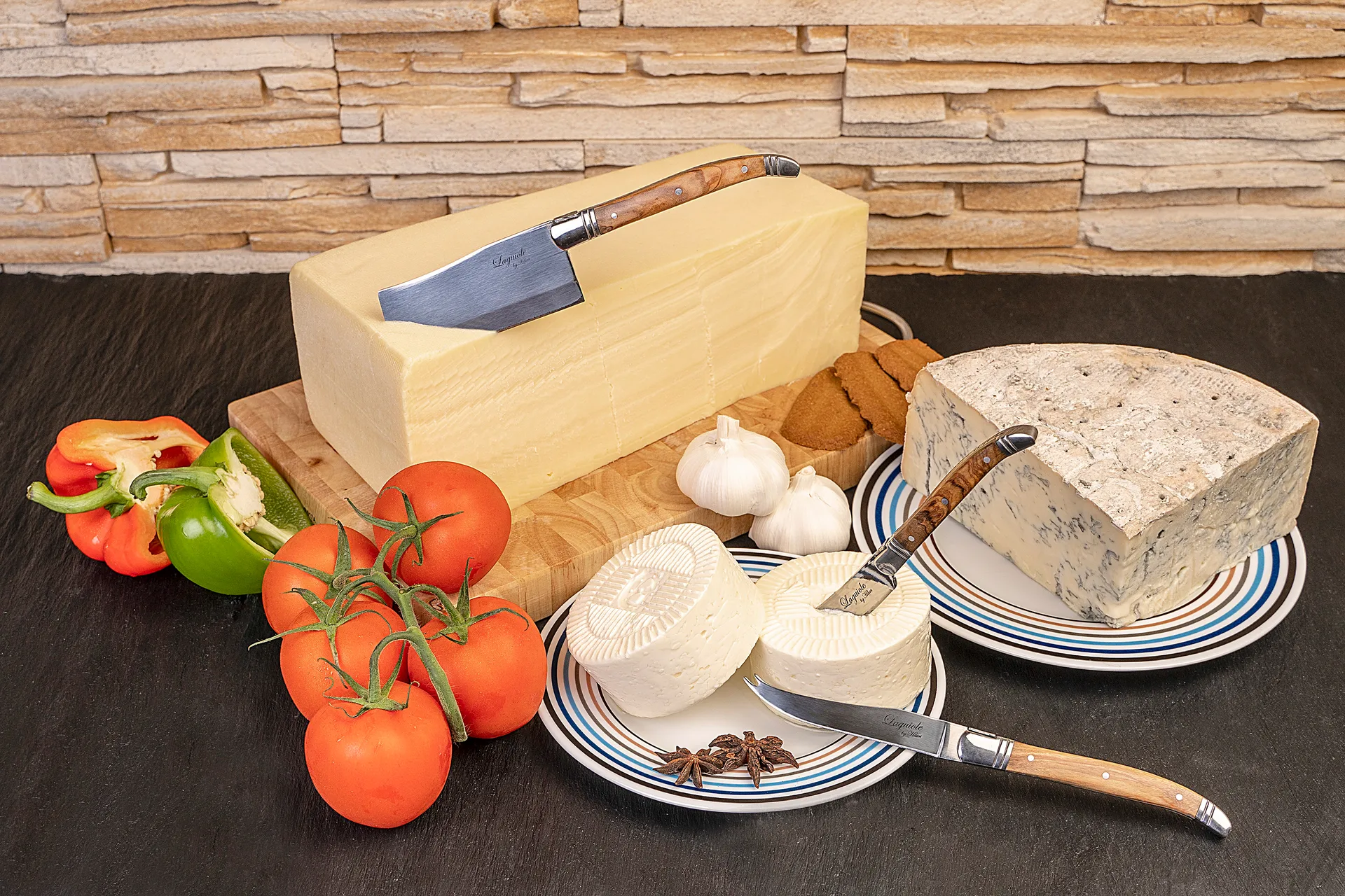 Laguiole By Hâws kaassetsmes 3-delig, Olijf Hâws