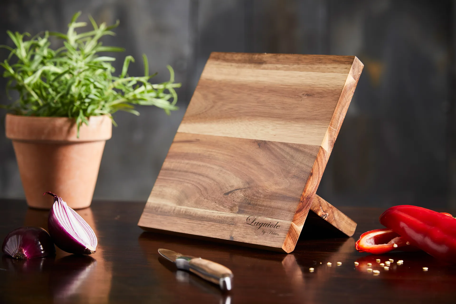 Laguiole By Hâws koksmes set 5-delig, Olijf Hâws