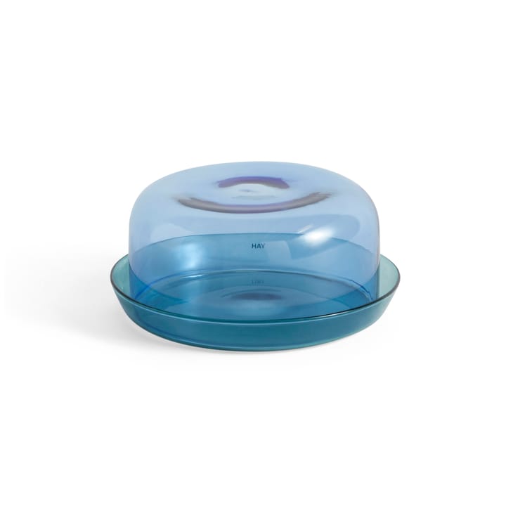 2-in-1 serveerset kom en schotel , Light blue-aqua HAY
