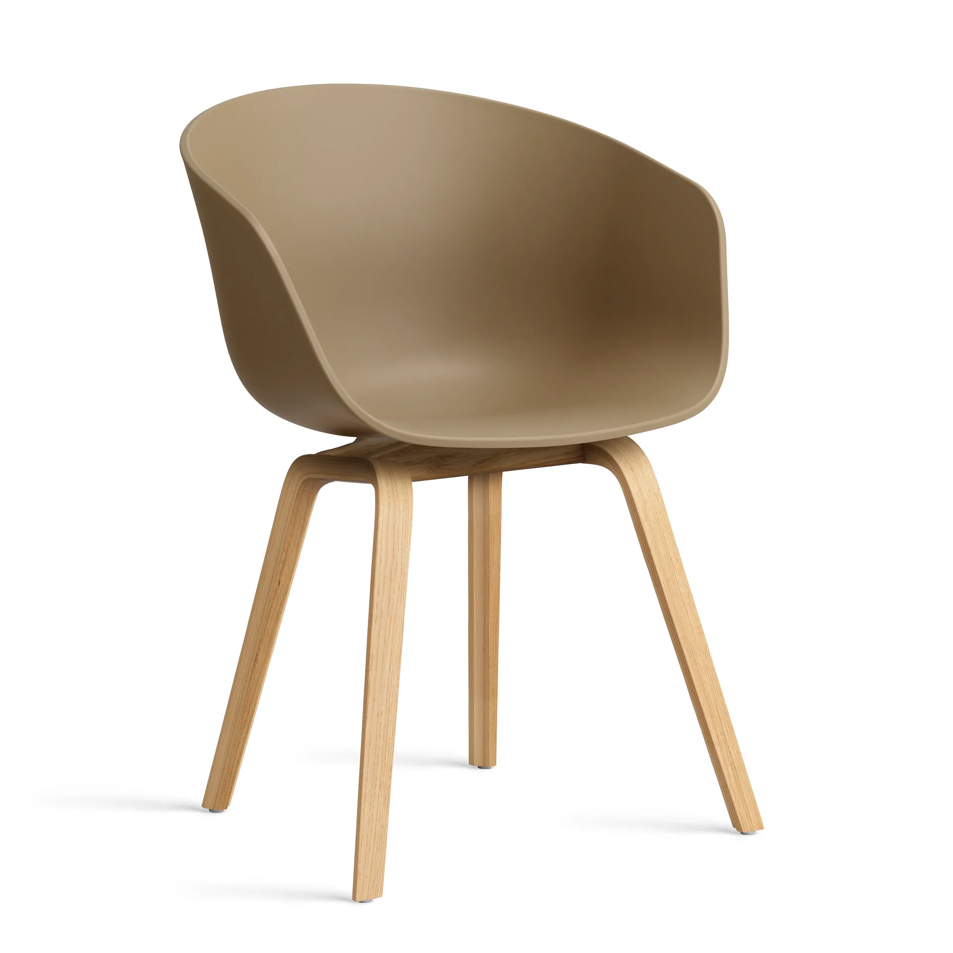 About a Chair 22 2.0 stoel, Clay – gelakt eiken onderstel HAY