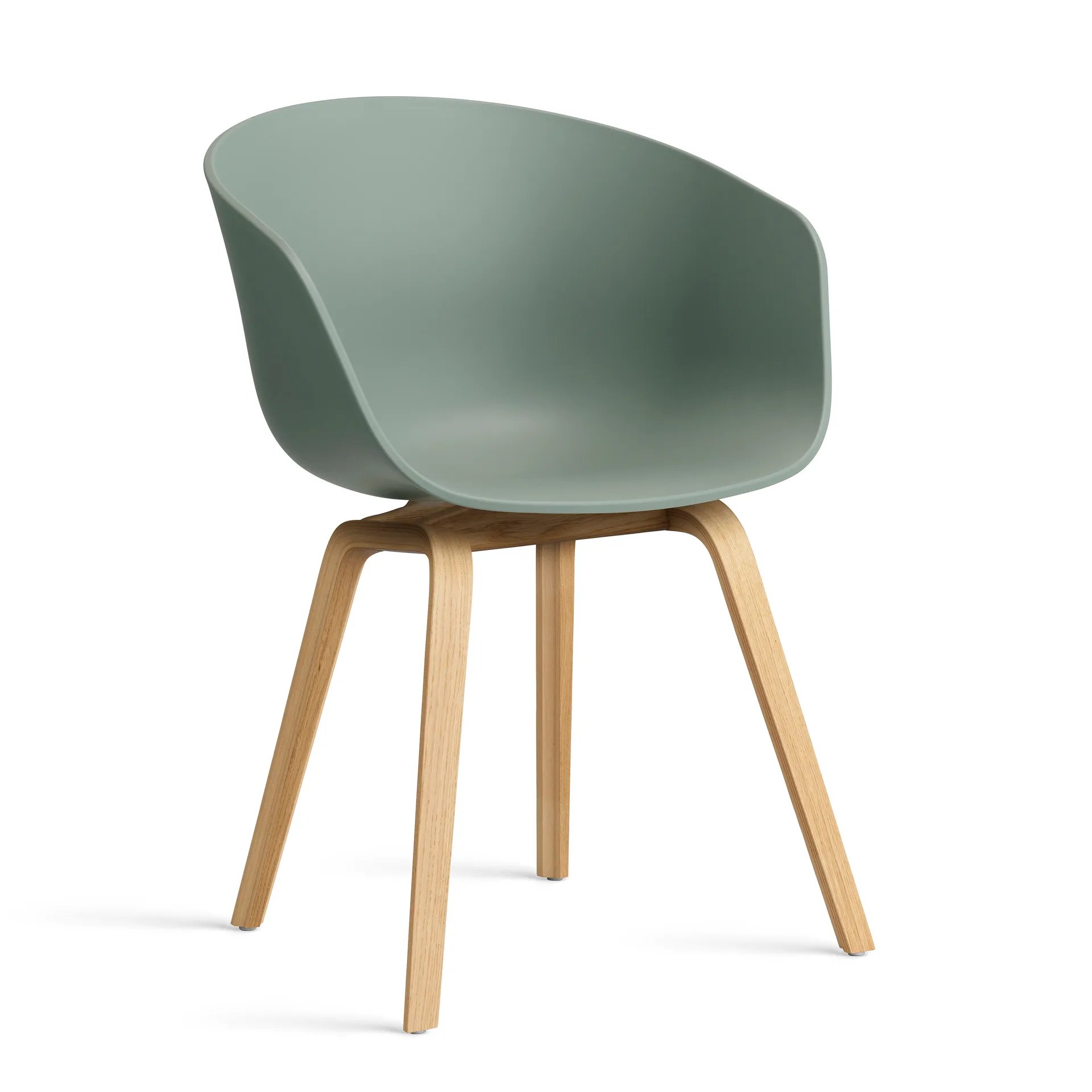 About a Chair 22 2.0 stoel, Fall green – gelakt eiken onderstel HAY