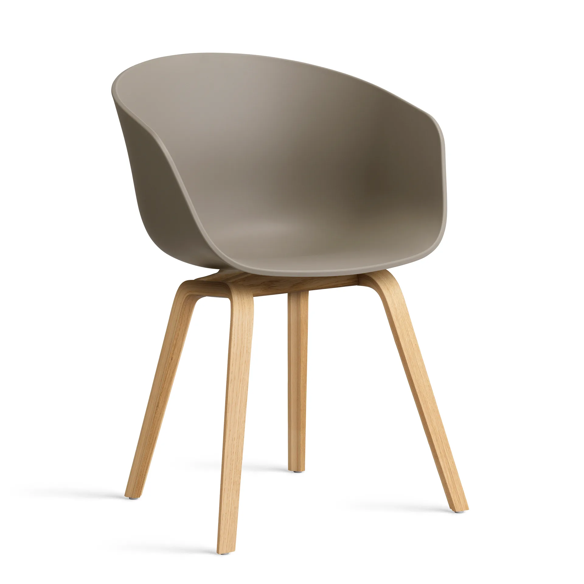 About a Chair 22 2.0 stoel, Khaki – gelakt eiken onderstel HAY