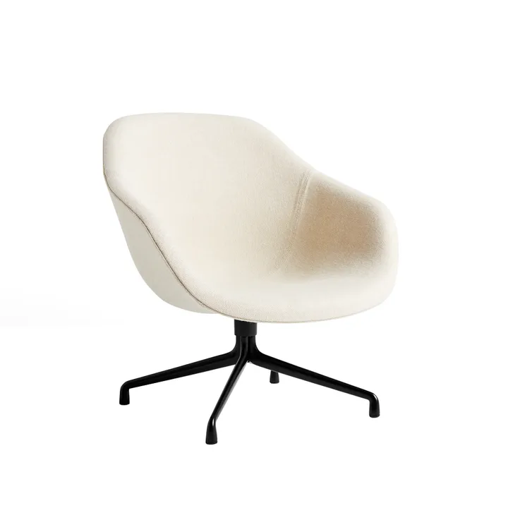 About a Lounge 81 fauteuil - Hallingdal 200 white – zwart - HAY