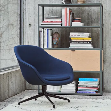 About a Lounge 81 fauteuil - Sense black – zwart - HAY