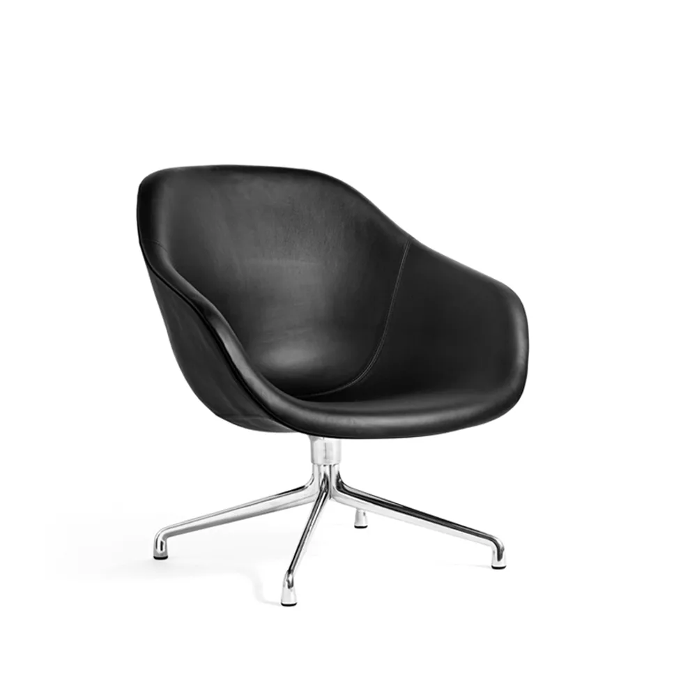 About a Lounge 81 fauteuil, Sierra SI1001 black – aluminium HAY
