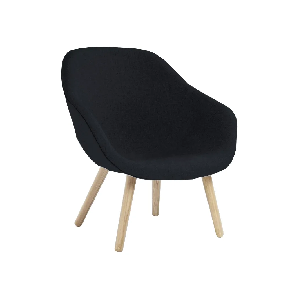 About a Lounge 82 fauteuil, Hallingdal 65 180 zwart – eiken poten, gezeept HAY