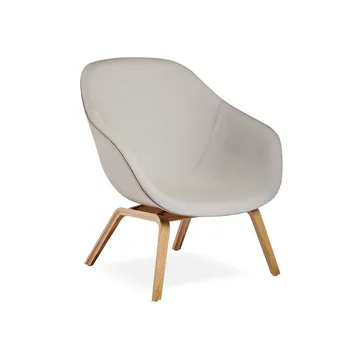 About a Lounge 83 loungestoel - Steelcut Trio 105 grey melange – eiken poten - HAY