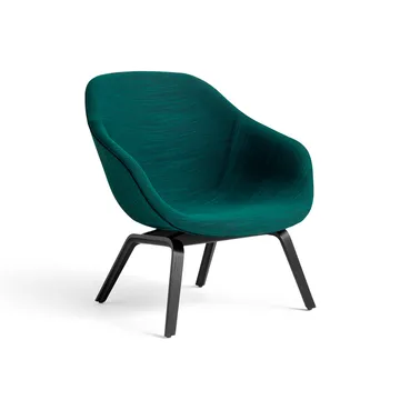About a Lounge 83 loungestoel - Stof Raas 982 green – zwarte eiken poten - HAY