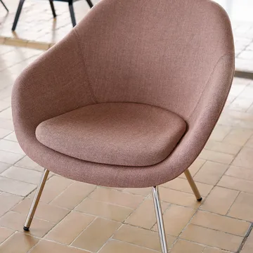 About a Lounge 87 fauteuil - Remix 173 dark grey–zwart onderstel - HAY