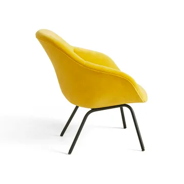 About a Lounge 87 Soft fauteuil - Lola yellow–zwart stalen onderstel - HAY