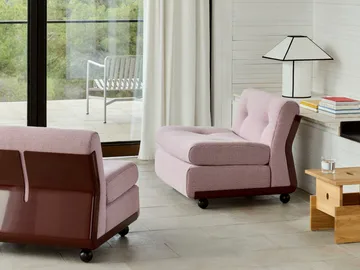 Amanta bankmodule - Bordeauxrood-yuma 1851, 1-zits/fauteuil - HAY