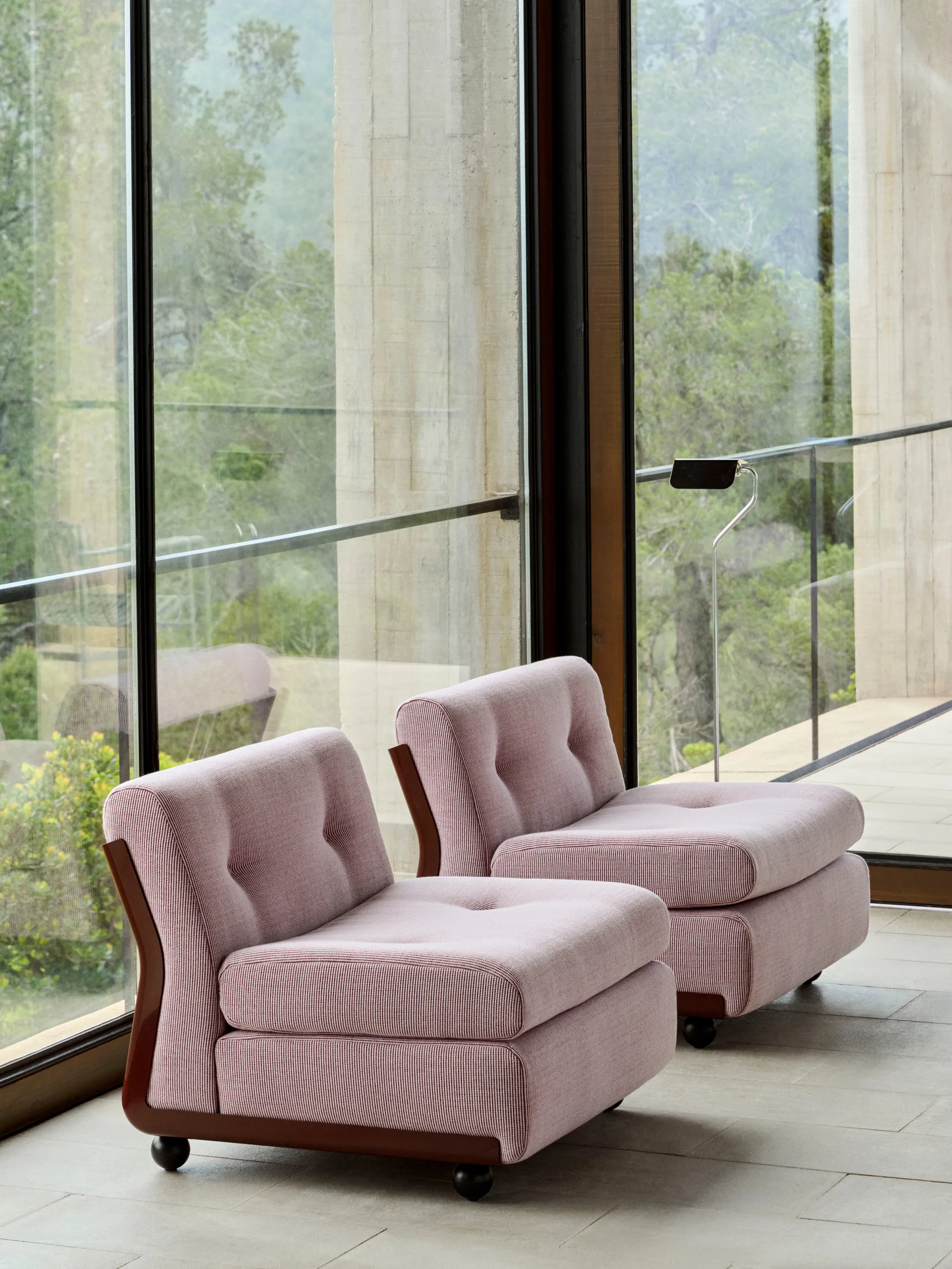 Amanta bankmodule, Bordeauxrood-yuma 1851, 1-zits/fauteuil HAY