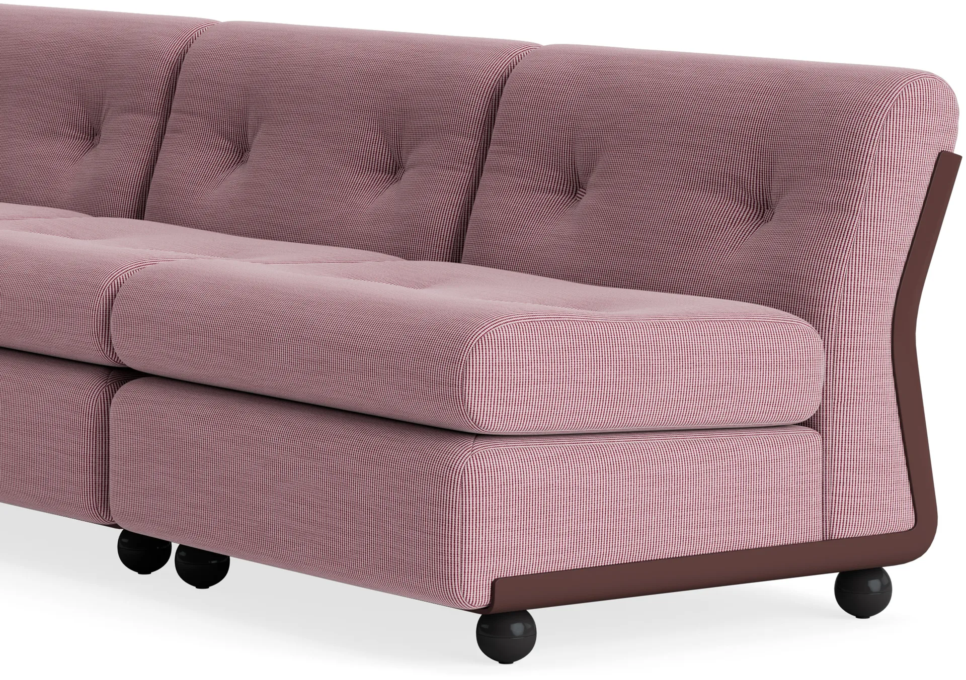 Amanta bankmodule, Bordeauxrood-yuma 1851, 3-zits HAY