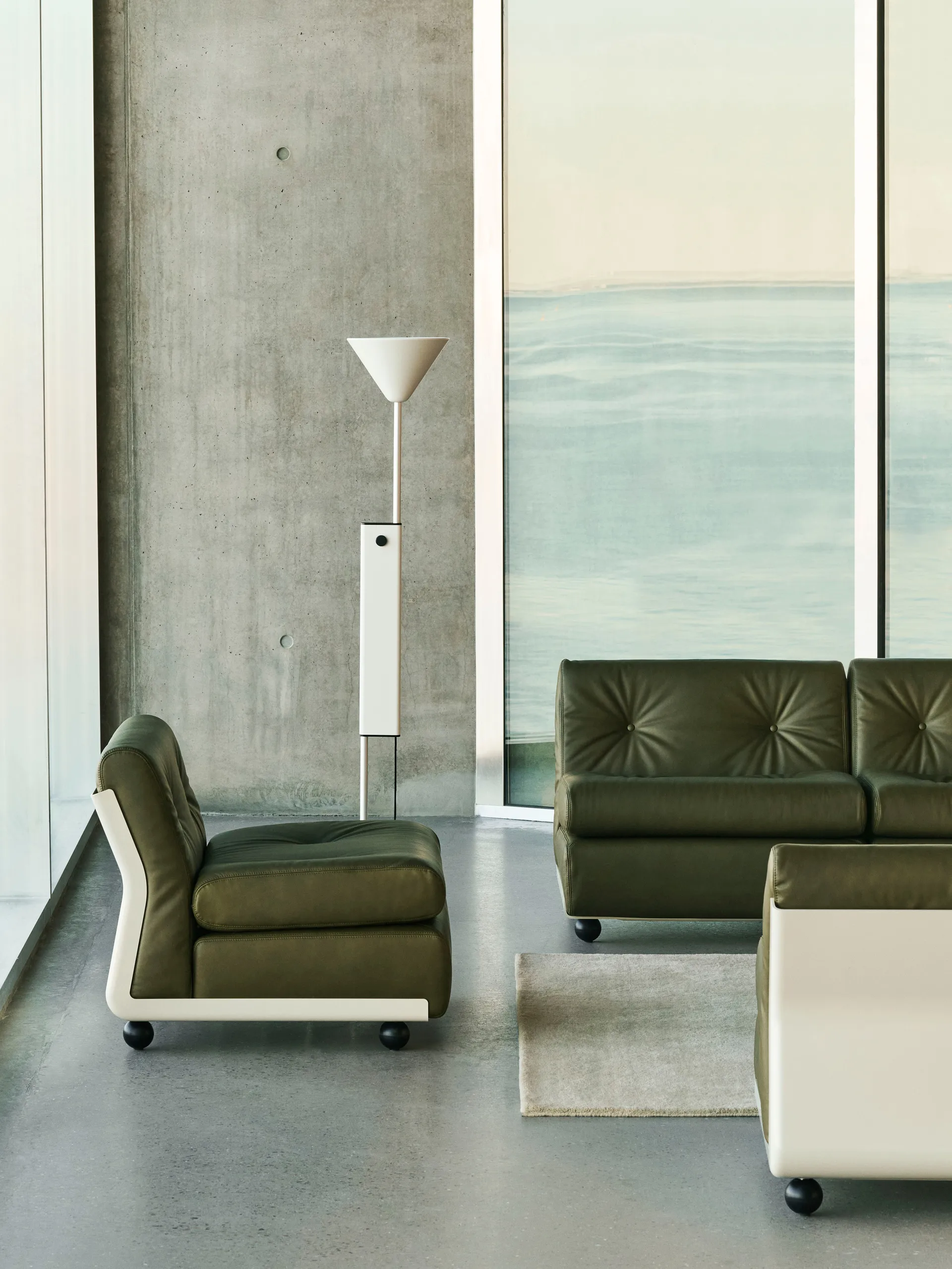 Amanta bankmodule, Crèmebeige-sense forest, 1-zits/fauteuil HAY