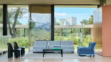 Amanta bankmodule - IJsblauw-turf blauw, 1-zits/fauteuil - HAY