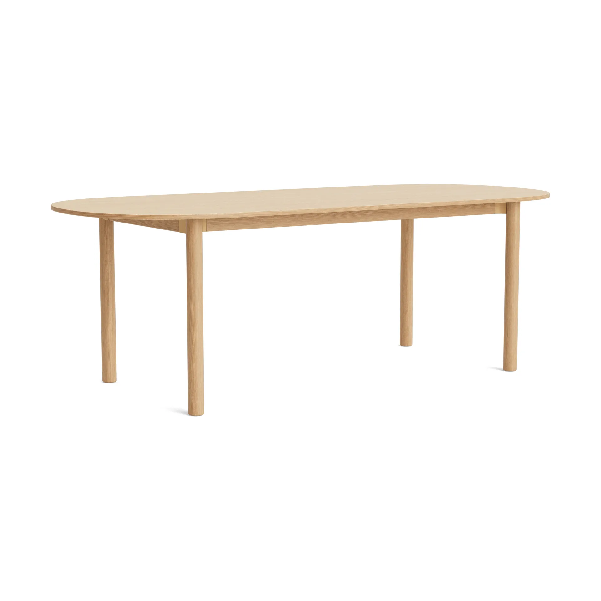 Annex Oblong eettafel, Gelakte eik, 220x95 cm HAY