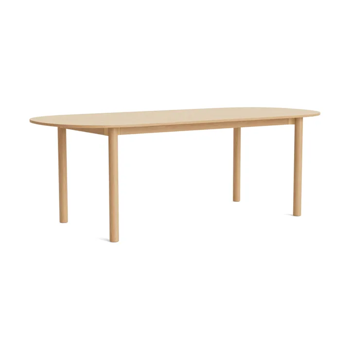 Annex Oblong eettafel - Gelakte eik, 220x95 cm - HAY
