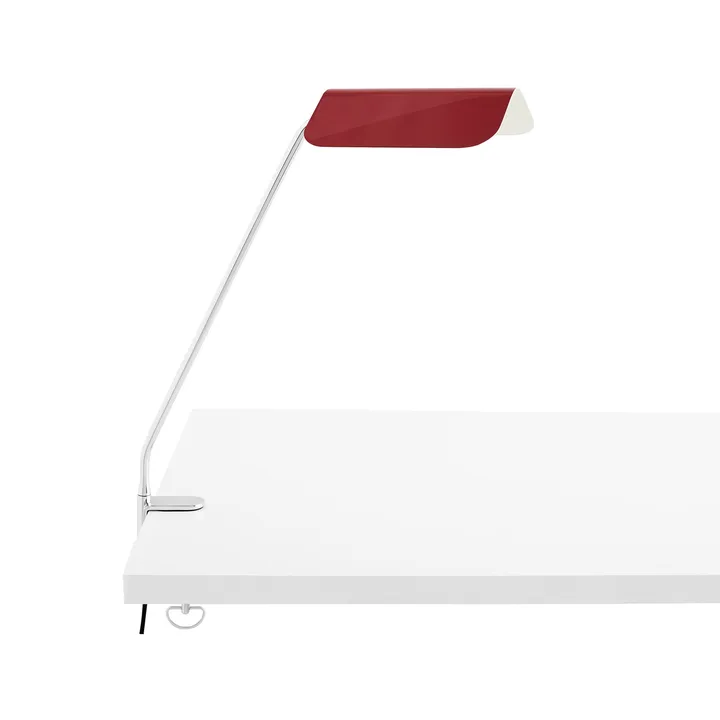 Apex Clip bureaulamp - Maroon red - HAY