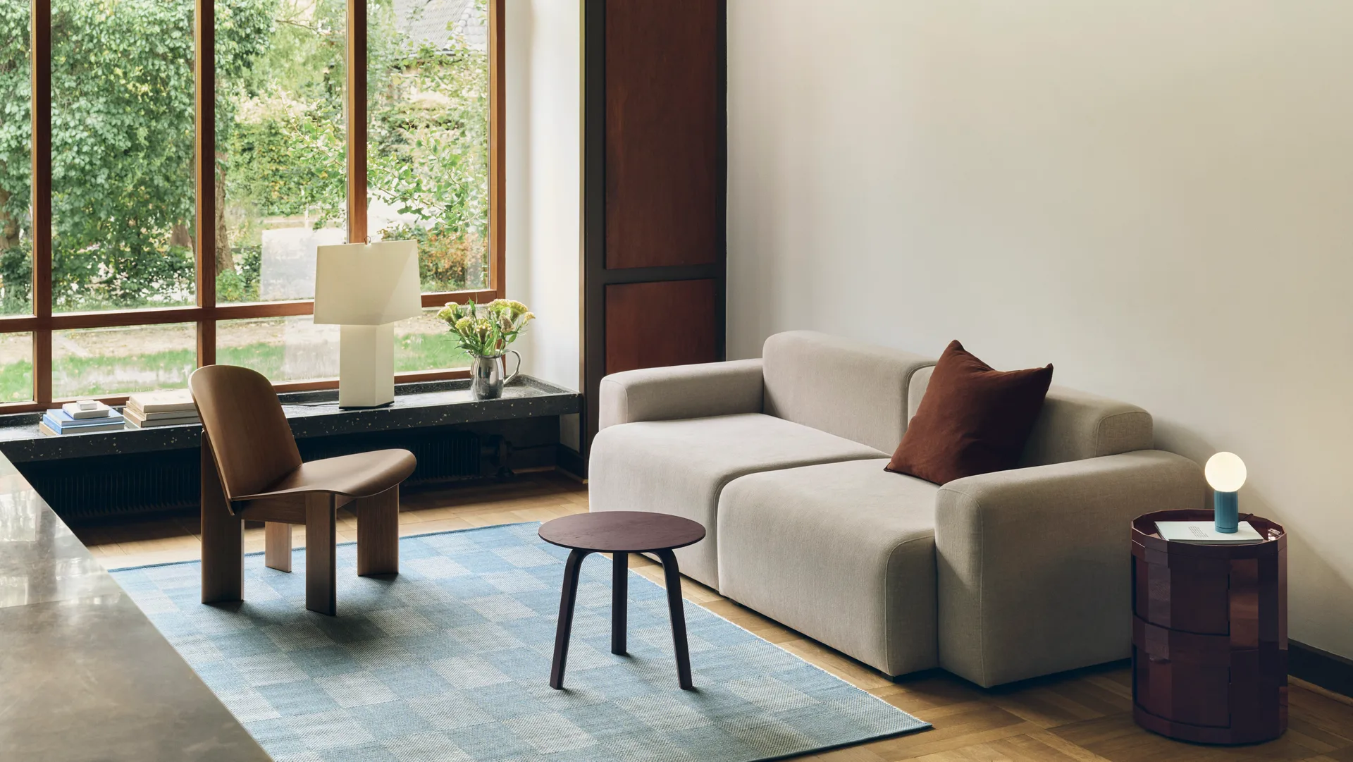 Aplat tafellamp, Wit, 66 cm HAY