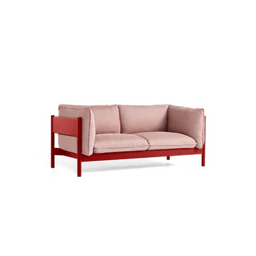 Arbour ECO 2-zits bank - Re-wool 648 multi–wijnrood beuken - HAY