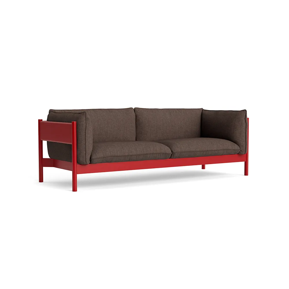 Arbour ECO 3-zits bank, Brown melange–wijnrood beuken HAY