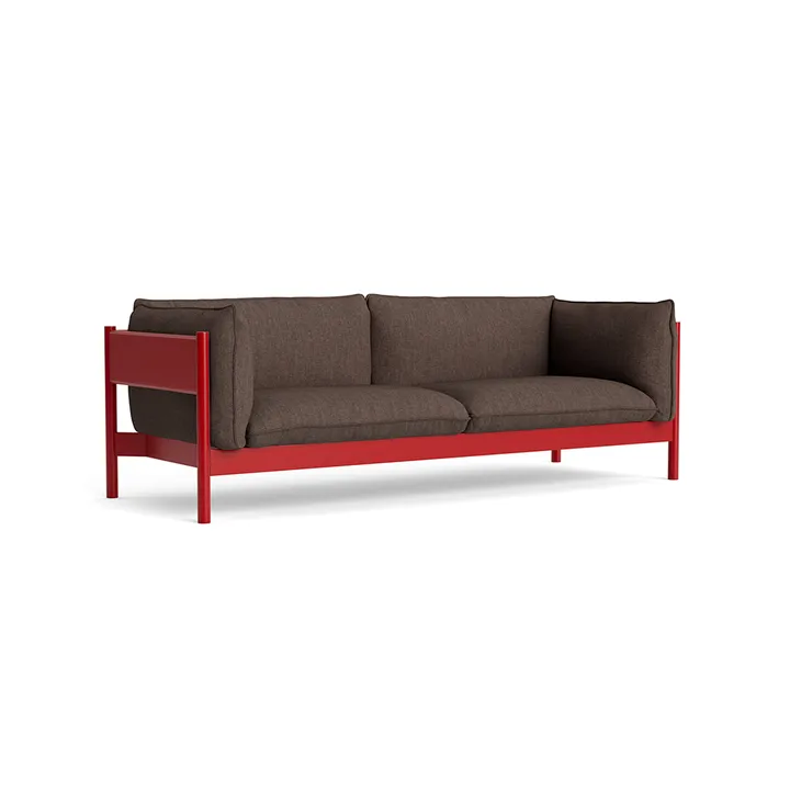 Arbour ECO 3-zits bank - Brown melange–wijnrood beuken - HAY
