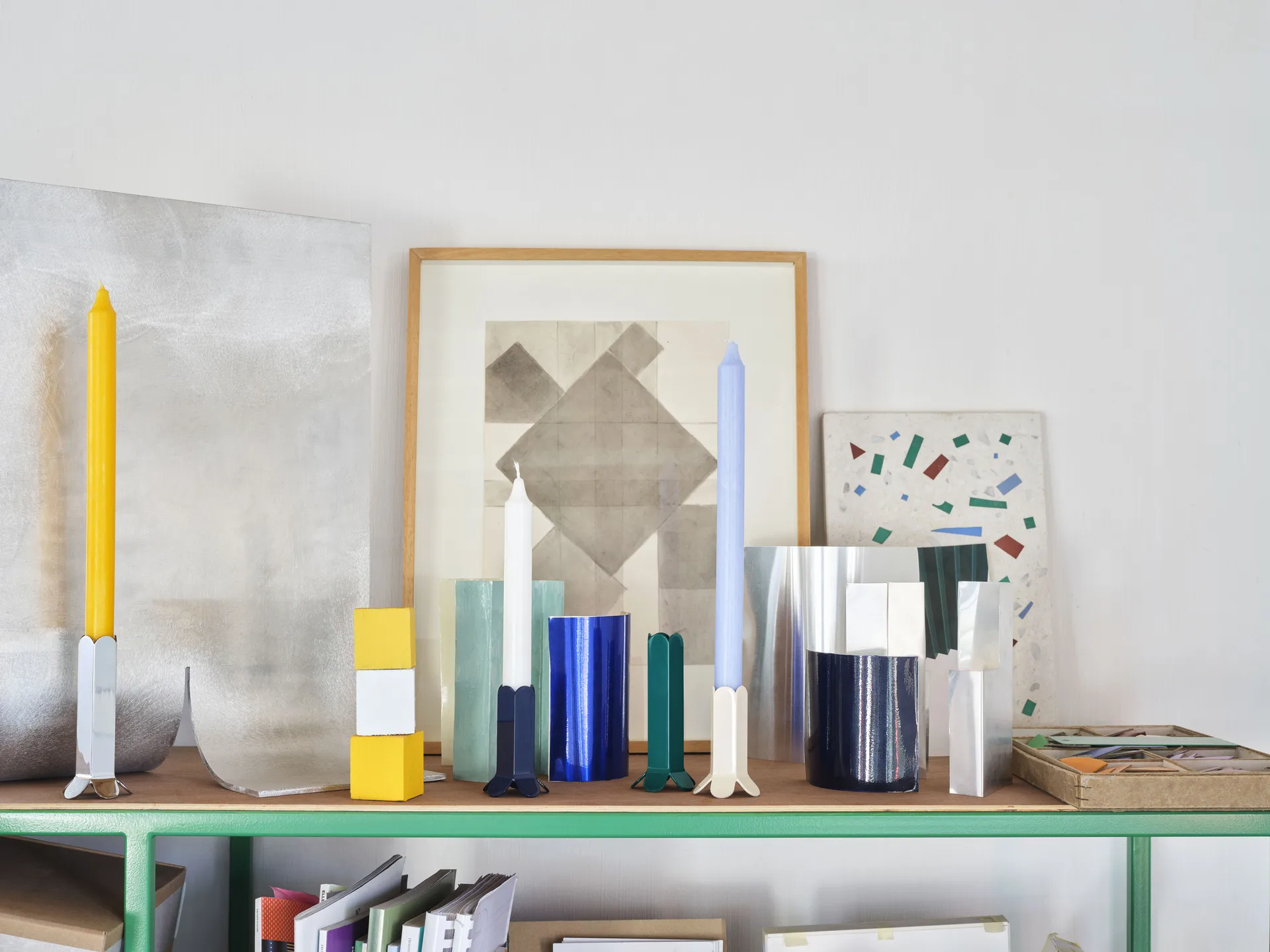 Arcs kandelaar 9 cm, Donkerblauw HAY