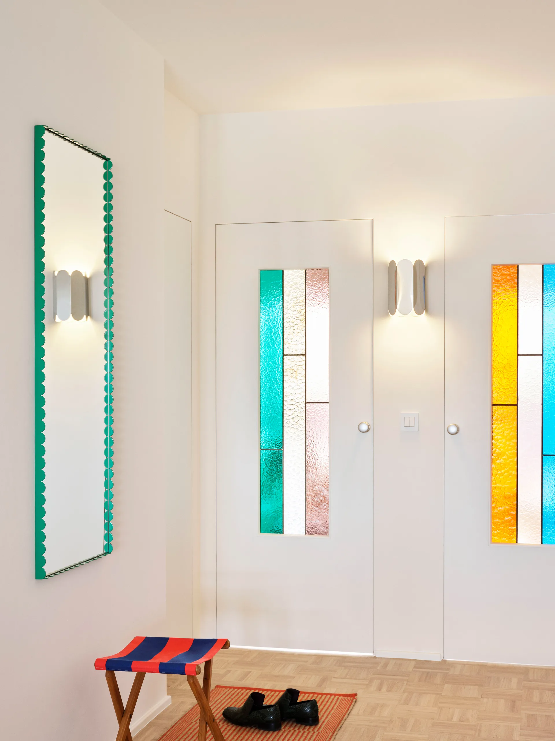 Arcs Mirror Rectangle M spiegel 50x133,5 cm, Green HAY