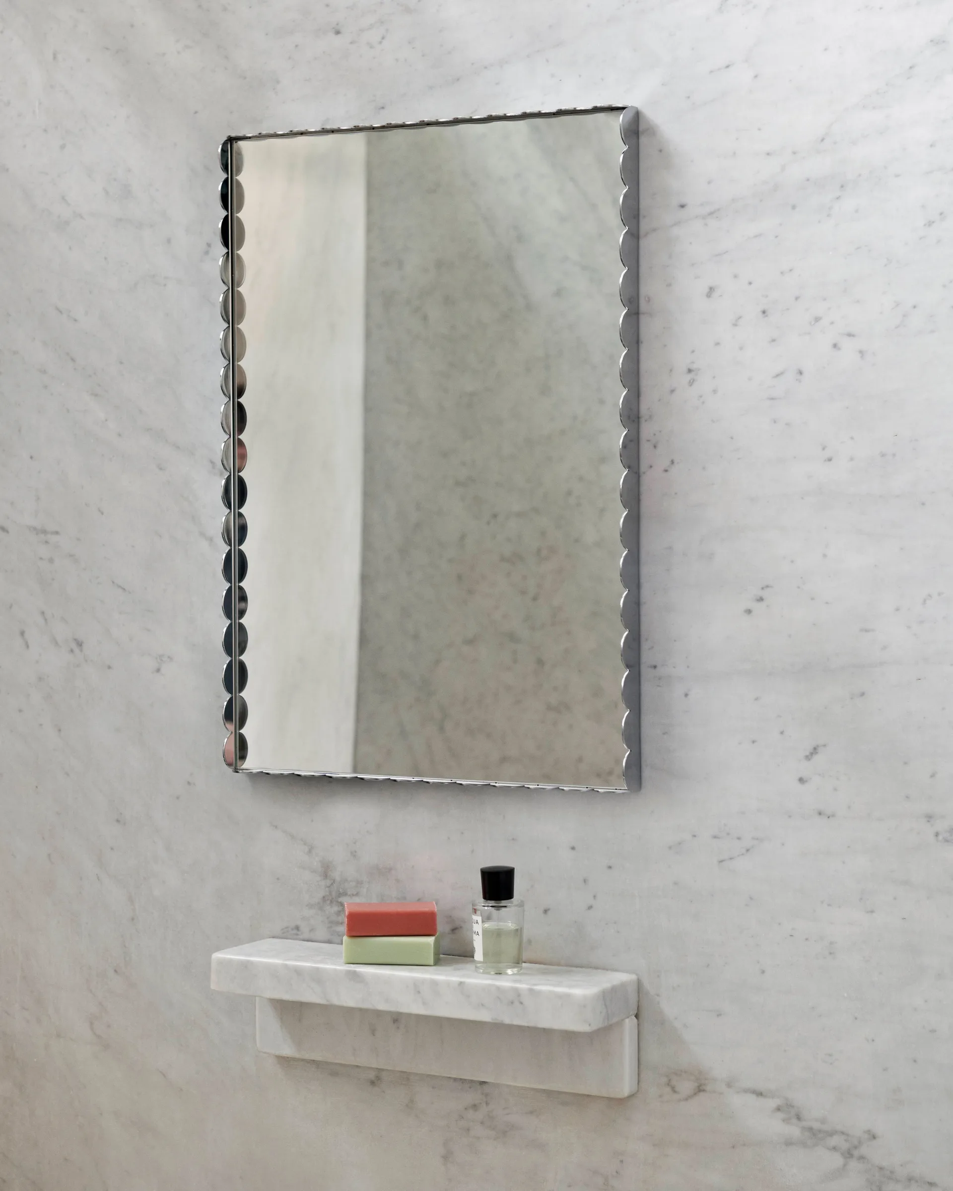 Arcs Mirror Rectangle S spiegel 43,5x61,5 cm, Roestvrij staal HAY