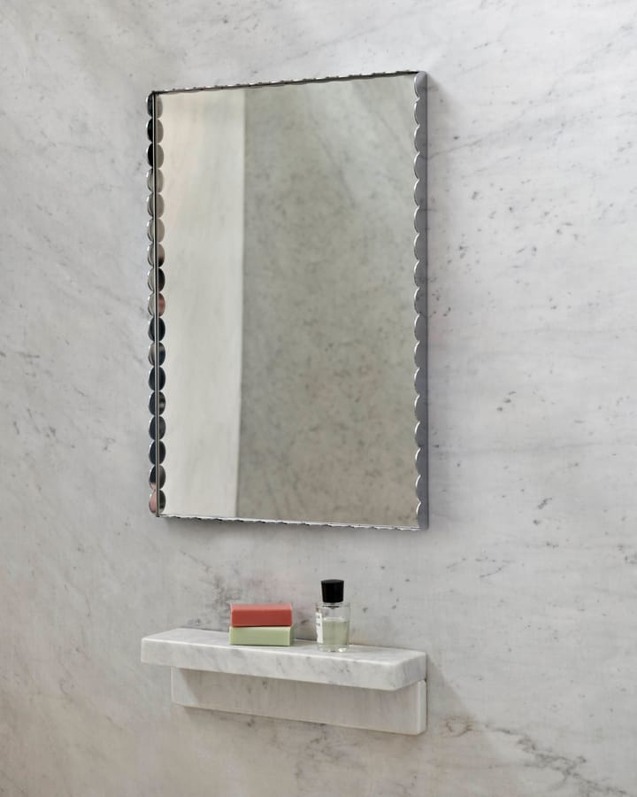 Arcs Mirror Rectangle S spiegel 43,5x61,5 cm, Roestvrij staal HAY