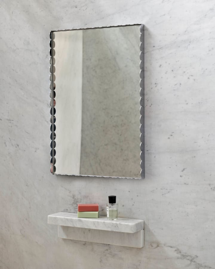 Arcs Mirror Rectangle S spiegel 43,5x61,5 cm - Roestvrij staal - HAY