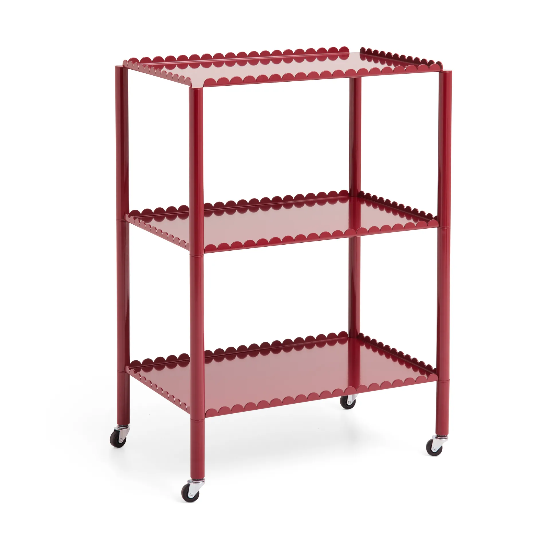 Arcs Trolley High serveerwagen, Auburn red HAY