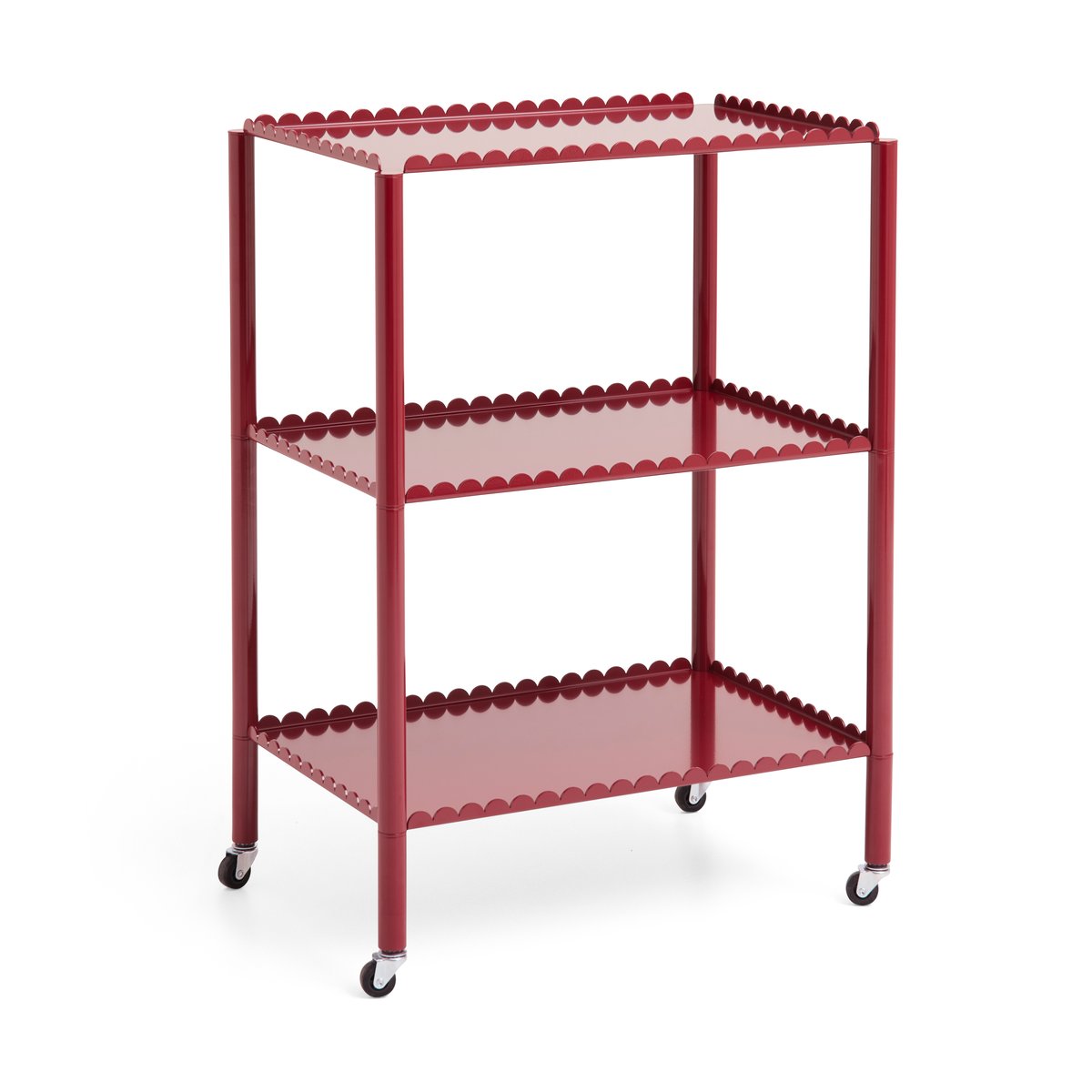 HAY Arcs Trolley High serveerwagen Auburn red | Scandinavisch Interieur | Serveerwagens | Rood