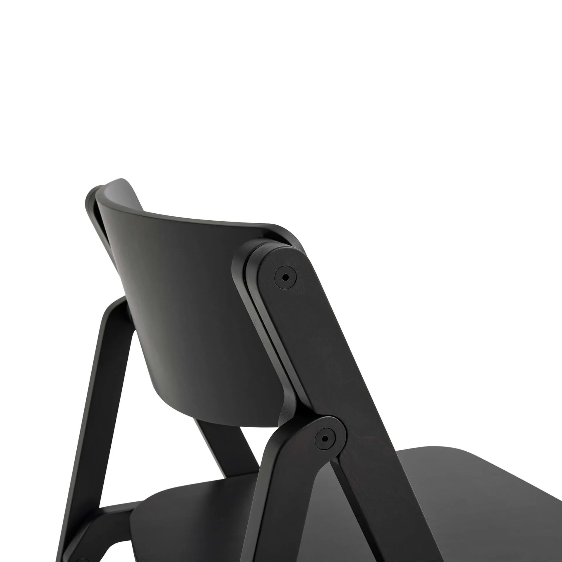 Backflip Chair stoel, Anthracite gelakt beukenhout HAY
