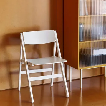 Backflip Chair stoel - Cream white gelakt beukenhout - HAY