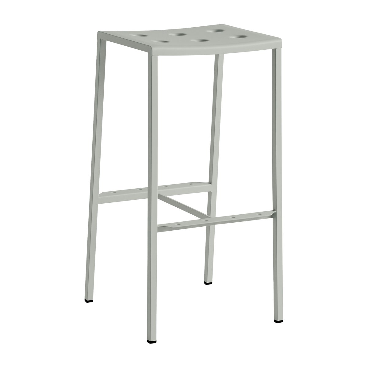 HAY Balcony barkruk hoog 75 cm Desert green | Scandinavisch Interieur | Tuinstoelen | Groen