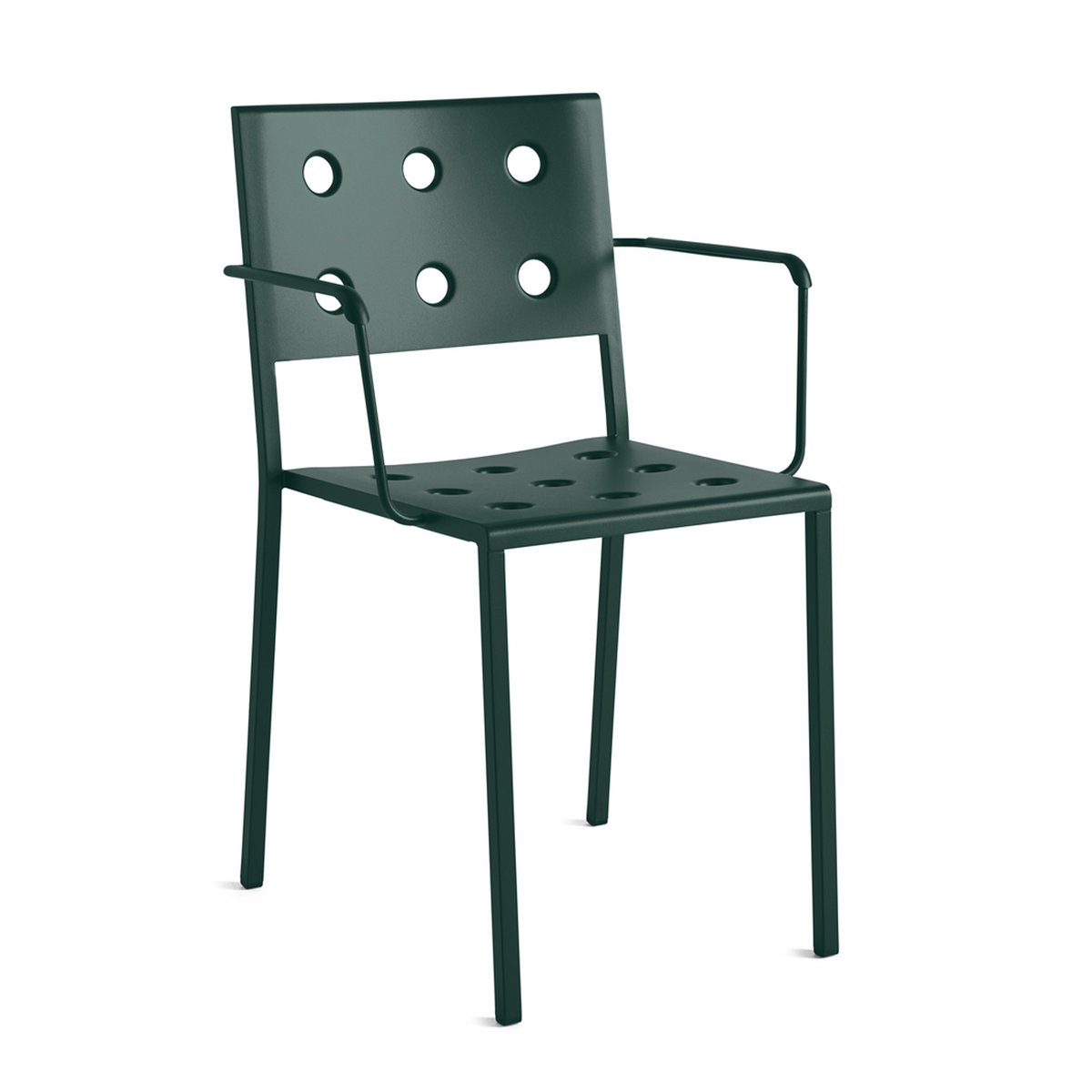 HAY Balcony Dining Armchair armstoel Dark forest | Scandinavisch Interieur | Tuinstoelen | Groen