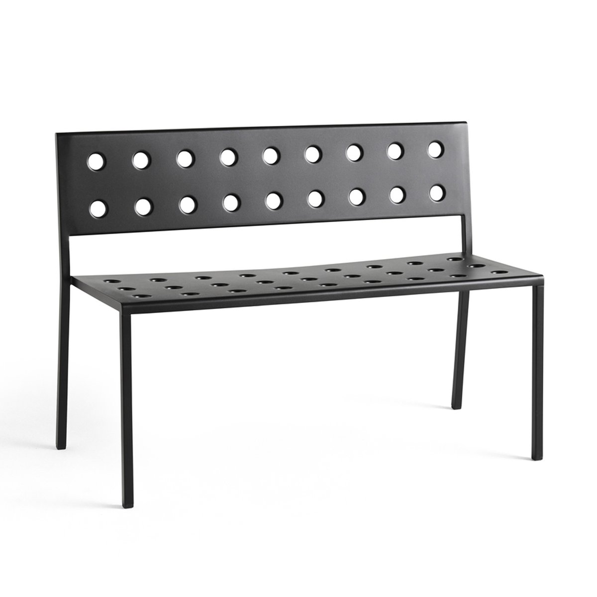 HAY Balcony Dining bank 114x52 cm Anthracite | Scandinavisch Interieur | Zwart