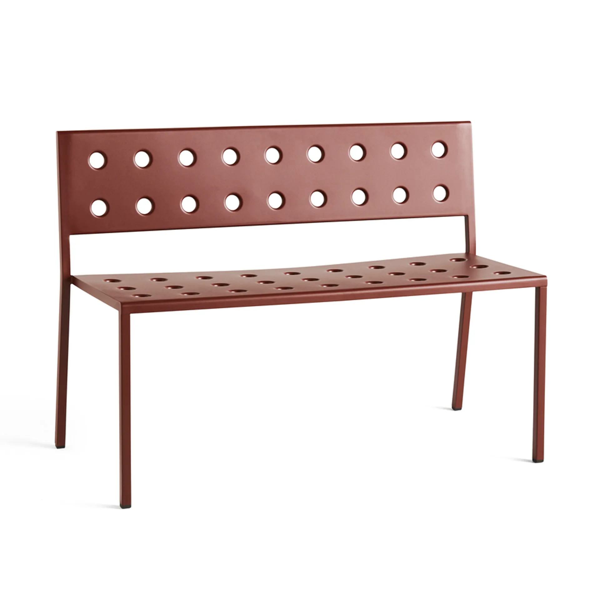 Balcony Dining bank 114x52 cm, Iron red HAY