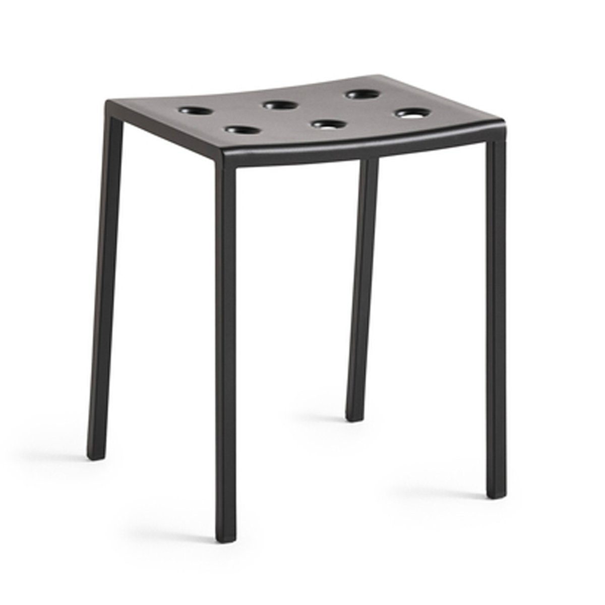 HAY Balcony kruk 46 cm Anthracite | Scandinavisch Interieur | Tuinstoelen | Zwart