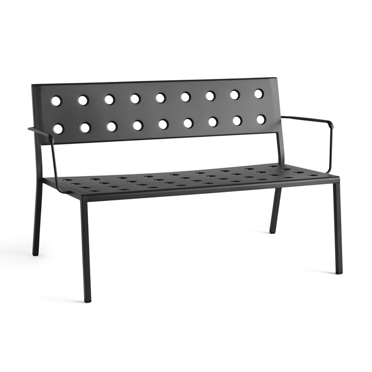HAY Balcony Lounge bank met armleuningen 121,5x69 cm Anthracite